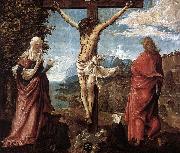 ALTDORFER, Albrecht Christ on the Cross between Mary and St John painting